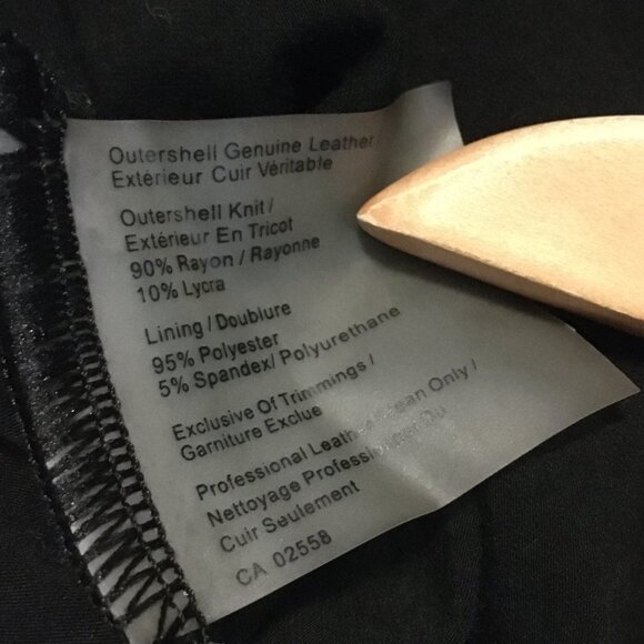 Danier Genuine Leather Sleeve Open Waterfall Handkerchief Cardigan - Picture 11 of 16